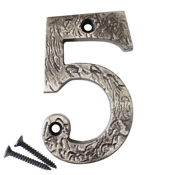 RCH Hardware NO-IR832-75 Iron House Number, 3 Inch, Antique Nickel