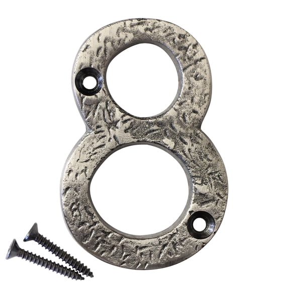 RCH Hardware NO-IR832-75 Iron House Number, 3 Inch, Antique Nickel