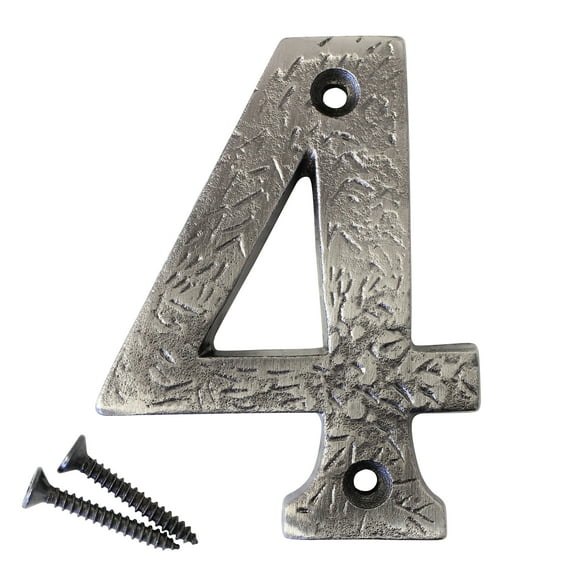 RCH Hardware NO-IR832-75 Iron House Number, 3 Inch, Antique Nickel