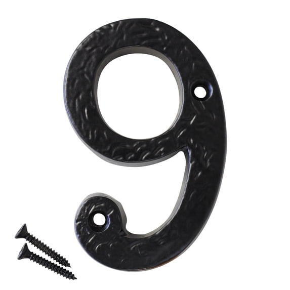 RCH Hardware NO-IR832-75 Iron House Number, 3 Inch, Black