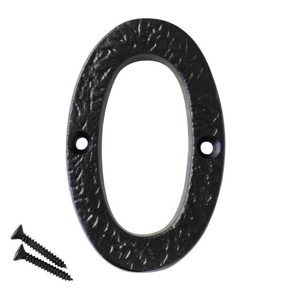 RCH Hardware NO-IR832-75 Iron House Number, 3 Inch, Black
