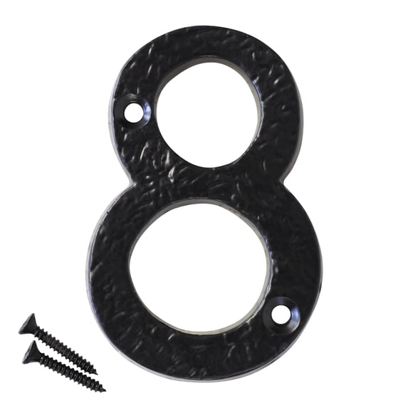 RCH Hardware NO-IR832-75 Iron House Number, 3 Inch, Black