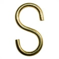 thumbnail image 1 of RCH Hardware SH-B13-L Brass S-Hook, 2/4 Gauge, Various Finishes (2 Pack), 1 of 1