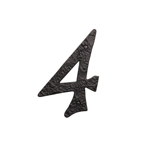 RCH Hardware NO-IR830-152 Iron House Number, 6 Inch, Black