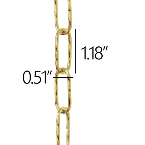 RCH Supply Company Twist Rope Link Lighting Fixture Chain Break