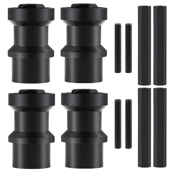 RCIONS 4Pcs Aluminum Alloy Adapter Combiner Single to Double Wheels Modified Kit for TRX-6 T6 Hauler 1/10 RC Flatbed Truck Upgrade Parts