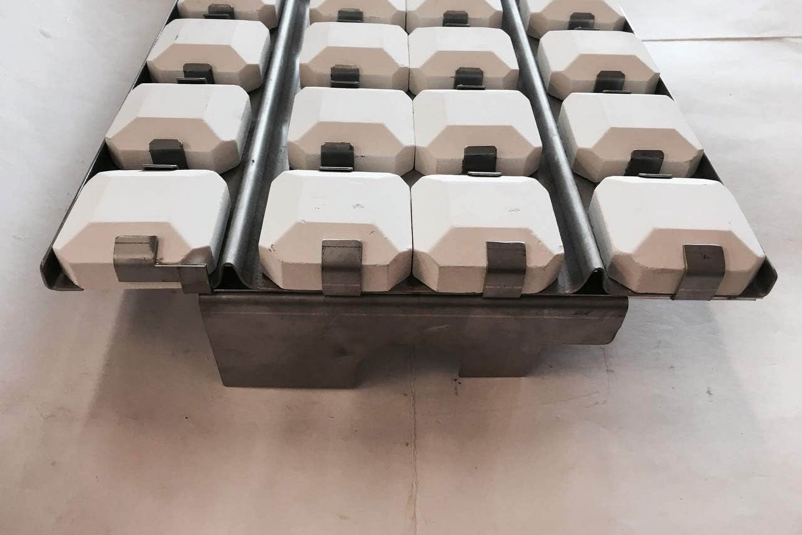 RCK Gas Grill Replacement Stainless Briquette Grate with Briquettes