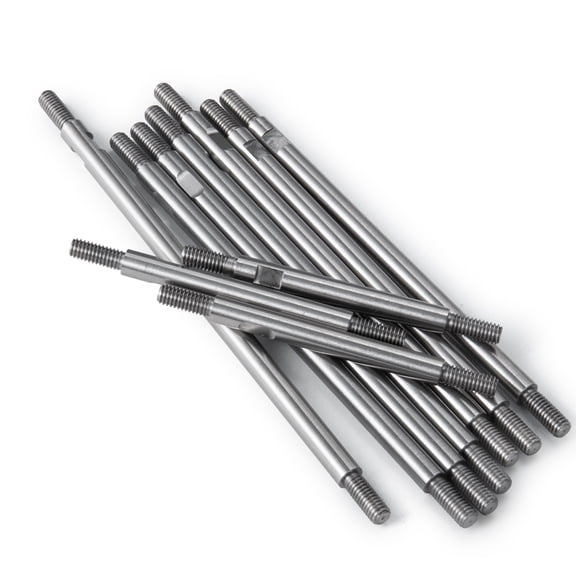 RCLIONS 10PCS Stainless Steel Link Rod Linkage 313mm Wheelbase for 1/10 TRX4 TRX-4 RC Crawler Car Upgrade Parts