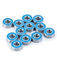 thumbnail image 1 of RCLIONS 12PCS Rubber Seal Bearing Kit for 1/14 Tamiya Frog, Super Blackfoot, & Stadium Blitzer Blue Ball Bearing Parts, 1 of 3