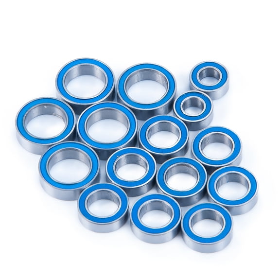 RCLIONS 15PCS Rubber Sealed Bearings Kit for 1/18 Latrax Teton, Latrax SST, Latrax Rally, Latrax Prerunner Upgrade Parts