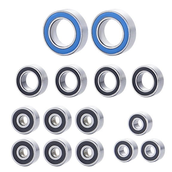 RCLIONS 15PCS Steel Ball Bearing Kit for Kyosho MINI-Z 1/28 RC Crawler Car Sealed Bearing Upgrade Parts
