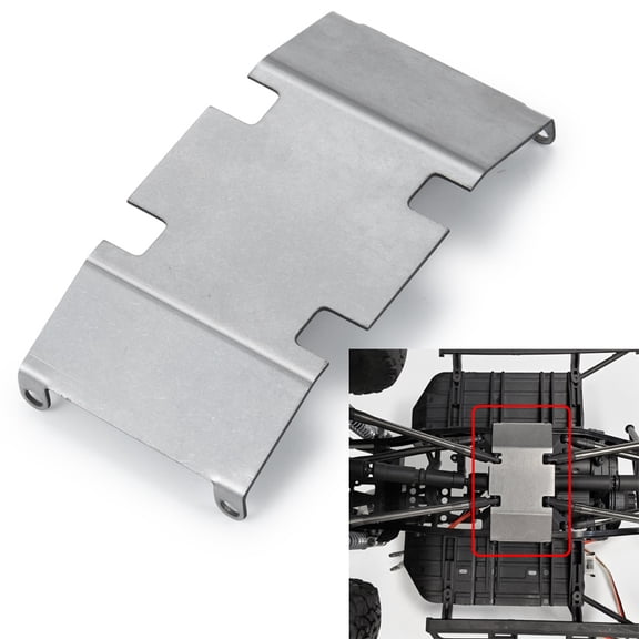 RCLIONS 1PCS Metal Chassis Armor Skid Plate Axle Protector for 1/10 RC Crawler Car Axial SCX10 II 90046 Upgrade Parts