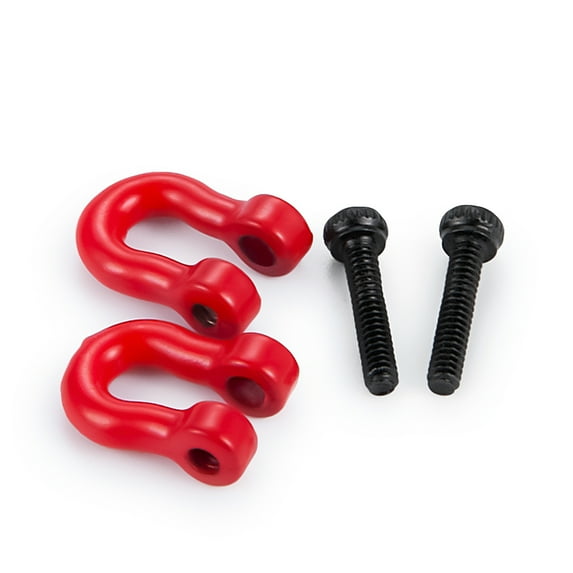 RCLIONS 1Pair Metal Alloy U-type Trailer Tow Shackle Hook for TRX-4M Bronco Defender 1/18 RC Crawler Car Truck Model Parts