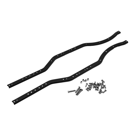 RCLIONS 1Pair Stainless Steel Chassis Frame Rails Girder Side Frame for 1/10 Axial SCX10 II AX90046 RC Crawler Car Truck Parts