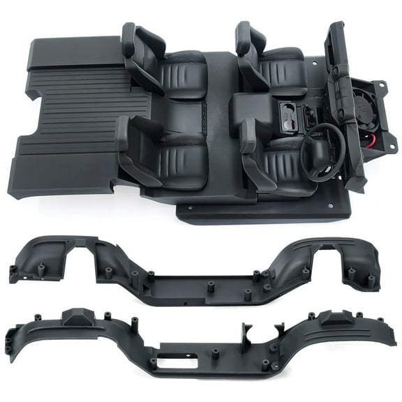 RCLIONS 1Set Interior 3D Printing Seats Center Console Fender Decoration for 1/18 RC Crawler Car TRX4M Defender Bronco Upgrade Parts