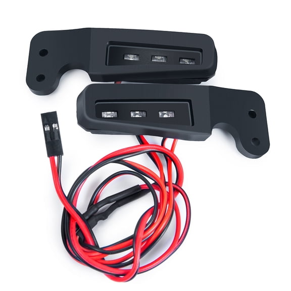 RCLIONS 1Set LED Light Bar Front Bumper Side Lamp Spotlight for TRX-4 Bronco 1/10 RC Crawler Car Upgrade Parts
