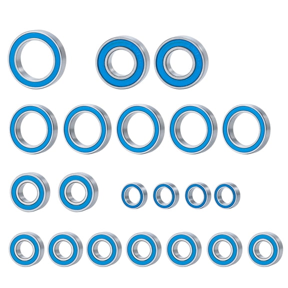 RCLIONS 21PCS Ball Bearings Set for 1/10 Slash 4x4 LCG HCG VXL Rustler, Stampede, Telluride,Rally Upgrade Parts