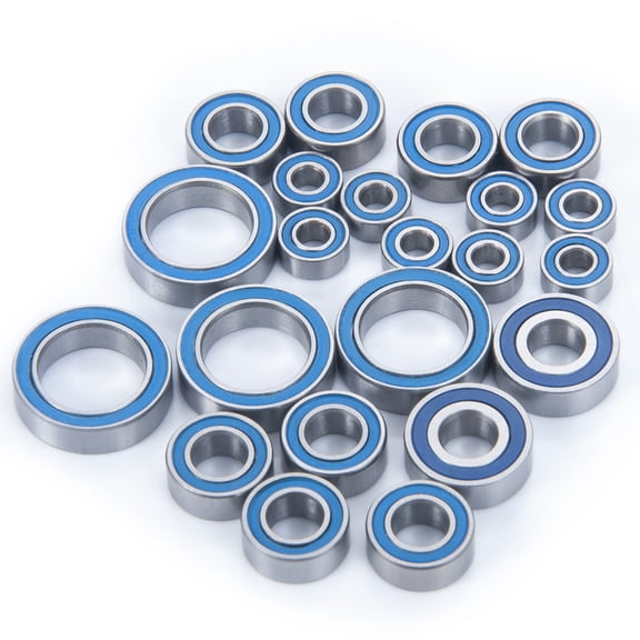 RCLIONS 22PCS Blue Ball Bearing Kit for Team Associated B6.2 1/10 Scale 2WD Off Road Competition Buggy Bearings Upgrade Parts