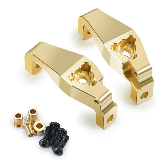 RCLIONS 2PCS Front Caster Blocks Portal Drive C Seat Brass Heavy Counterweight for Redcat GEN8 RC Crawler Car Upgrade Parts