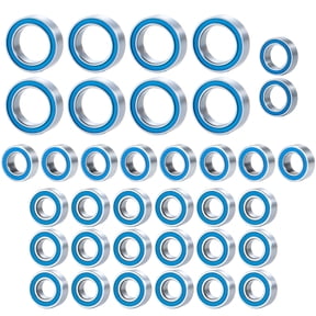 RCLIONS 36PCS Sealed Bearings Kit for 1/16 Mini Slash, E-Revo, Summit, Rally Upgrade Parts