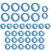 RCLIONS 36PCS Sealed Bearings Kit for 1/16 Mini Slash, E-Revo, Summit, Rally Upgrade Parts