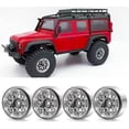 thumbnail image 1 of RCLIONS 4PCS Aluminum RC Car Beadlock Wheel Rims for TRX4-M 1/18th RC Crawler Buggy Car (Titanium), 1 of 11