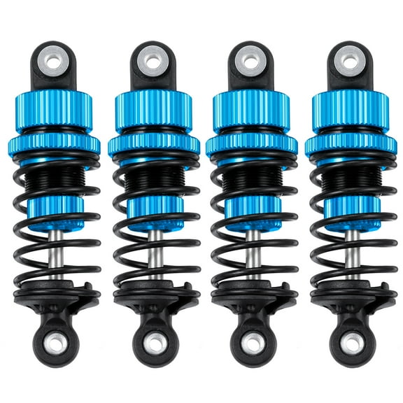 RCLIONS 4PCS Aluminum Shocks Absorbers Front Rear Damper for Tamiya TT02 1/10 RC Model Drift Car Upgrade Parts
