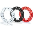 thumbnail image 1 of RCLIONS 4pcs Aluminum 2.2inch RC Beadlock Wheel Rim Replacement Ring for 1/10 RC Crawler Car 2.2" Wheels (Red), 1 of 6