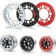 thumbnail image 1 of RCLIONS 4pcs Aluminum 2.2inch RC Beadlock Wheel Rim Replacement Ring for 1/10 RC Crawler Car 2.2" Wheels (Silver), 1 of 12