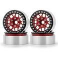 thumbnail image 1 of RCLIONS 4pcs Aluminum Alloy 2.2inch Beadlock Wheels Rims for Axial Wraith SCX10 TRX4 1/10th RC Rock Crawler Car (Red), 1 of 15