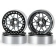 thumbnail image 1 of RCLIONS 4pcs Aluminum Alloy 2.2inch Beadlock Wheels Rims for Axial Wraith SCX10 TRX4 1/10th RC Rock Crawler Car (Titanium), 1 of 7