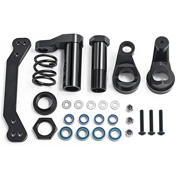 RCLIONS Aluminum Alloy Bearing Steering Bellcrank Assembly for 1/8 4WD SLEDGE RC Car Upgrade Accessories
