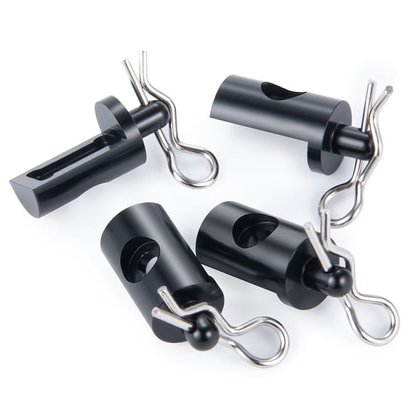 RCLIONS Aluminum Alloy Body Post Mounts Front Rear Shell Column for 1/12 Tamiya Lunch Box Upgrade Parts