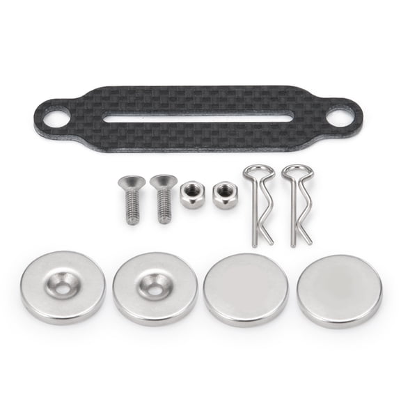 RCLIONS Carbon Fiber Invisible Body Post Shell Column Stand for 1/10 RC Crawler Car Axial SCX10 90028 90027