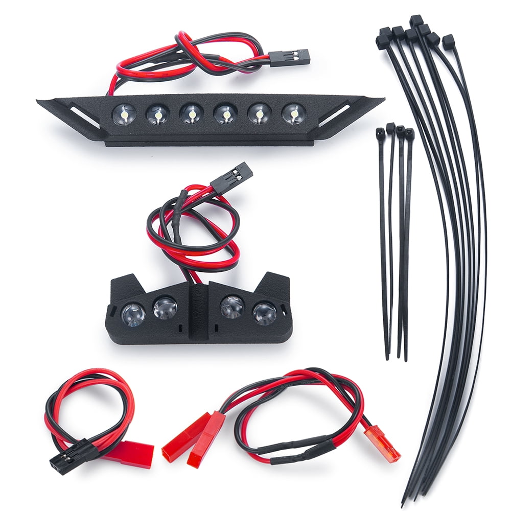 Rccrawler Light Module RCLIONS Front Rear LED Lights Set Spotlight Bar Headlights Taillights ...
