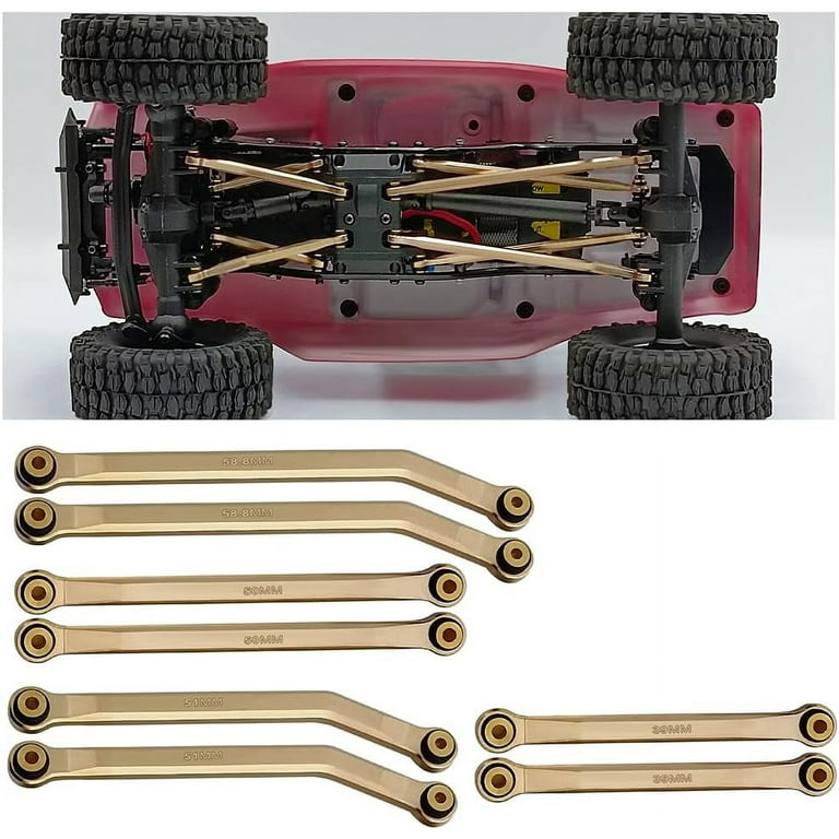 RCLIONS Higher Extra Clearance RC Links Linkage Set for 1 24th Axial SCX24 Deadbolt AXI90018 AXI00004 RC Crawler Car Upgrades Parts Gold Walmart