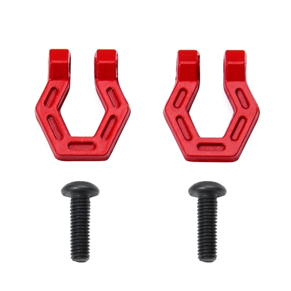 RCLIONS Metal Bumper Trailer Hook Tow Shackle Rescue Hook for 1/10 RC Rock Crawler Car Axial SCX10 TRX4 TRX6 D90 Tamiya