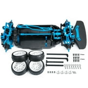 RCLIONS Metal Chassis Frame Body Shell Assembled Set for Tamiya TT02 1/10 RC Model Car Upgrade Parts