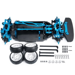 RCLIONS Metal Chassis Frame Body Shell Assembled Set for Tamiya TT02 1/10 RC Model Car Upgrade Parts