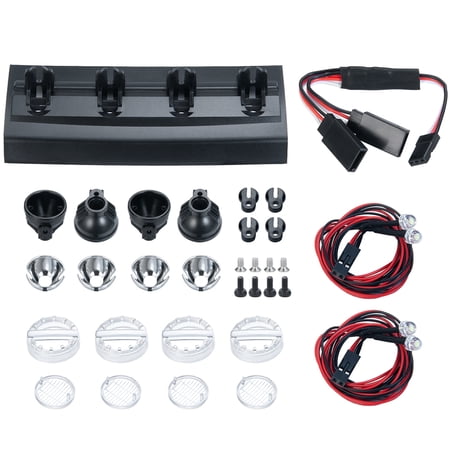 RCLIONS RC Car LED Light Bar Roof Lamp Spotlight for 1/10 RC Crawler TRX6 TRX4 Headlights Upgrade Parts