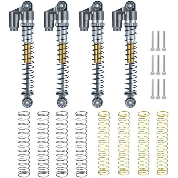 RCLIONS RC Shocks 48mm Adjustable Absorber Damper for 1:24th Axial SCX24 AXI90081 Deadbolt AXI00001 AXI00002 JLU CRC RC Crawler Car Upgrades