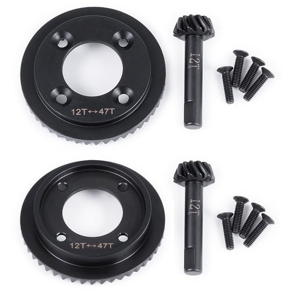 RCLIONS Steel Front Rear Diff Gear Differential Set 47T 12T for 1/8 8IGHT-T RTR 4WD Truggy Upgrade Parts
