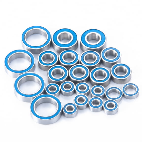 RCLIOSN 24PCS Complete Bearings Kit for Team Associated B6.1 1/10 2WD Off Road Buggy Ball Bearings Upgrade Parts