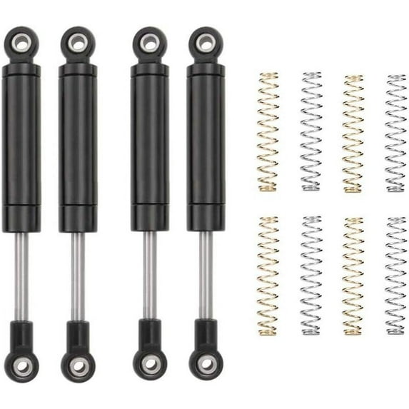 RCLions 4pcs RC Shock Absorber Damper 80mm Internal Spring for 1/10 RC Crawler Car TRX4 SCX10 D90 Upgrade Parts