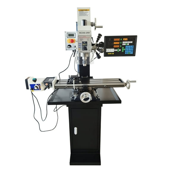 RCOG-25V Brushless Drilling Milling Machine with Axis X Power Feed 3-Axis Grating Ruler