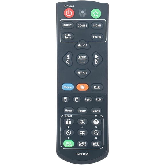 RCP01061 Replaced Remote fit for ViewSonic DLP Projector XY-7080 PJD5151 PJD515