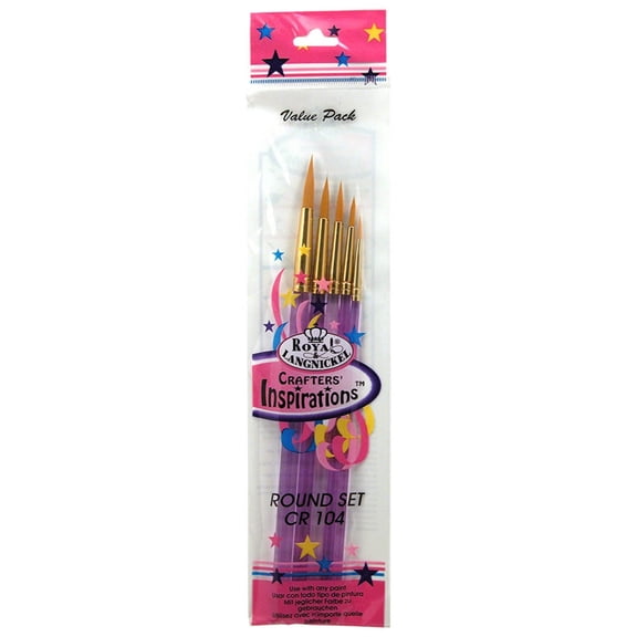 Royal & Langnickel Crafters Inspiration 5pc Round Brush Set