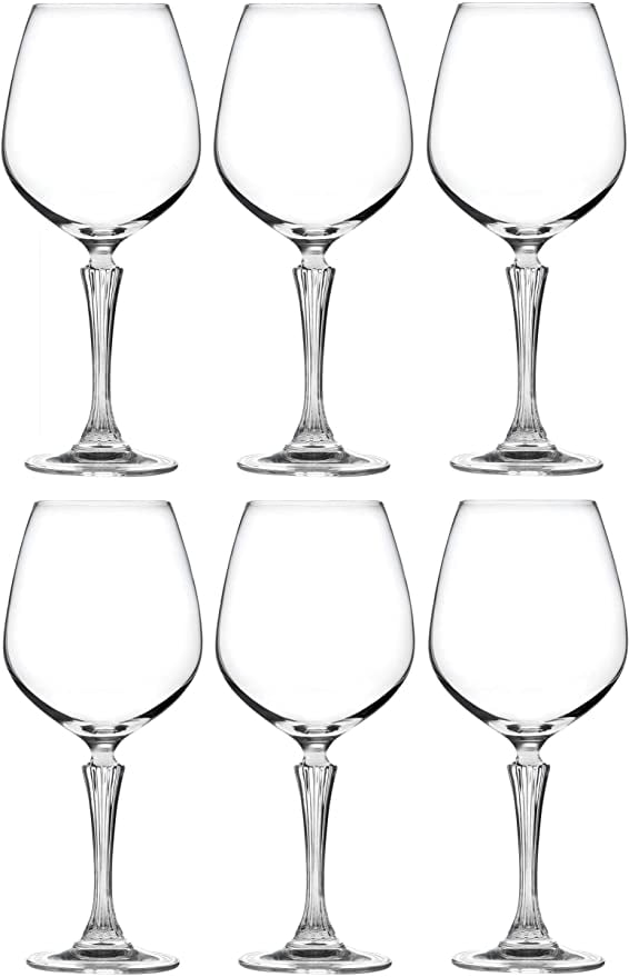 Gina Collection Silver Slanted Wine Glasses (Set of 6) – Rozi