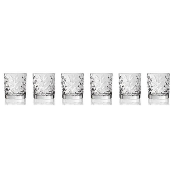 RCR Laurus Crystal Double old fashioned set of 6