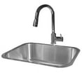 thumbnail image 1 of RCS 23 X 18 18-Gauge Single Bowl Stainless Steel Undermount Sink With Hot/Cold Faucet - RSNK2, 1 of 2